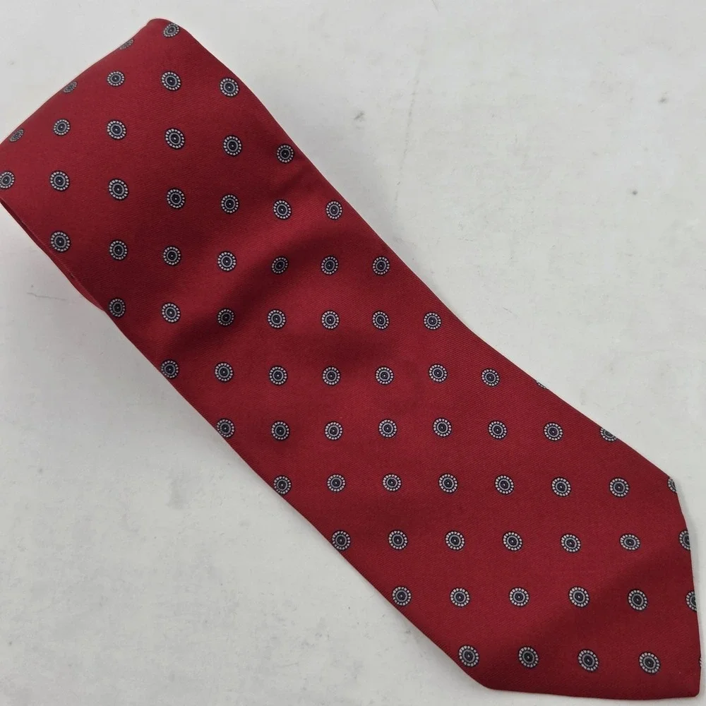 Robert Talbott Red Geometric Hand Sewn Men's Silk Tie Nordstrom Made in USA